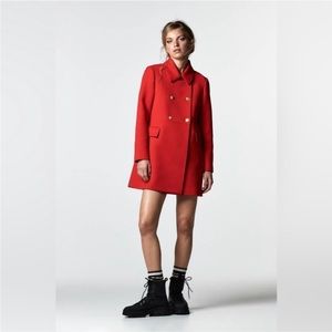 NWT ZARA BUTTONED TAILORED COAT